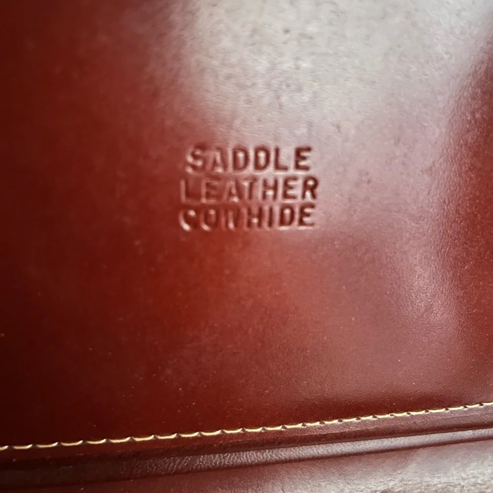 Brown Leather Briefcase with Top Handle